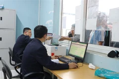 Phòng làm thủ tục hải quan tại Cửa khẩu Quốc tế Cầu Treo (huyện Hương Sơn, Hà Tĩnh). (Ảnh: Hoàng Ngà/TTXVN)