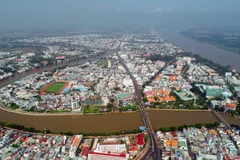 Một góc thành phố Long Xuyên, tỉnh An Giang. (Ảnh minh họa: Thanh Sang/TTXVN)