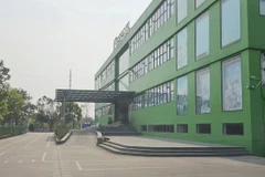 Một góc trong khuôn viên Trường Liên cấp Quốc tế IQ School. (Ảnh: Đức Phương/TTXVN)