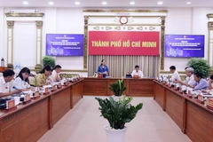 Hội đồng Nhân dân Thành phố Hồ Chí Minh tổ chức Giám sát việc thực hiện công tác đầu tư công giai đoạn 2021-2025 đối với Ủy ban Nhân dân thành phố. (Ảnh: Xuân Khu/TTXVN)