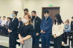 Các bị cáo tại phiên tòa. (Nguồn: VietNamNet)