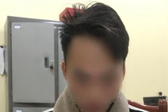 Đối tượng L.V.Q tại cơ quan công an. (Nguồn: Công an Bắc Giang)