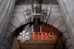 Biểu tượng ngân hàng UBS ở Zurich, Thụy Sĩ. (Ảnh: AFP/TTXVN)