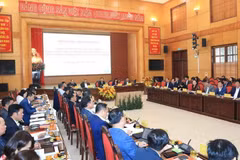 Toàn cảnh buổi làm việc. (Ảnh: TTXVN phát)