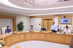 Chủ tịch Ủy ban Nhân dân tỉnh Bình Định Phạm Anh Tuấn phát biểu. (Ảnh: Văn Điệp/TTXVN)