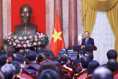 Tổng Bí thư, Chủ tịch nước Tô Lâm phát biểu. (Ảnh: Lâm Khánh/TTXVN)