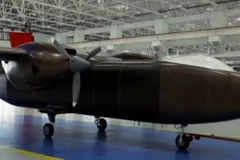 Phương tiện bay không người lái (UAV) 2 động cơ đã cất cánh thành công trong chuyến bay thử nghiệm 20 phút. (Nguồn: Anews)