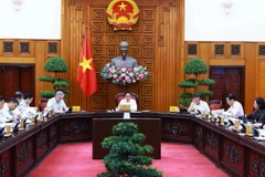 Thủ tướng Phạm Minh Chính phát biểu tại cuộc họp. (Ảnh: Dương Giang/TTXVN)