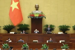 Phó Chủ tịch Quốc hội Trần Quang Phương điều hành phiên họp. (Ảnh: An Đăng/TTXVN)