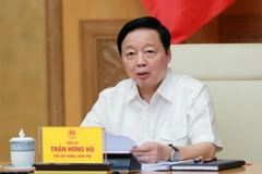 Phó Thủ tướng Trần Hồng Hà chủ trì cuộc họp. (Ảnh: TTXVN phát)