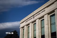 Tòa nhà trụ sở Liên hợp quốc tại Geneva, Thụy Sĩ. (Ảnh: AFP/TTXVN)