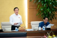 Phó Chủ tịch Quốc hội Nguyễn Khắc Định phát biểu. (Ảnh: An Đăng/TTXVN)