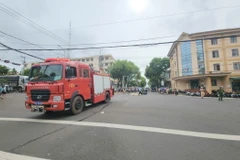 Hiện trường vụ tai nạn. (Ảnh: Hoài Nam/TTXVN)