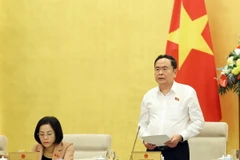 Chủ tịch Quốc hội Trần Thanh Mẫn phát biểu. (Ảnh: Thống Nhất/TTXVN)