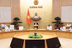 Thủ tướng Phạm Minh Chính chủ trì Phiên họp Chính phủ thường kỳ tháng 4 năm 2024. (Ảnh: Dương Giang/TTXVN)