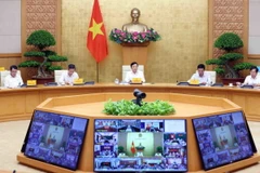 Phó Thủ tướng Trần Hồng Hà chủ trì cuộc họp. (Ảnh: Phạm Kiên/TTXVN)