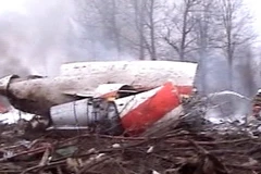 Hiện trường vụ tai nạn máy bay năm 2010. (Nguồn: AFP/TTXVN)