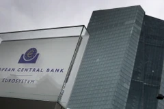 Trụ sở Ngân hàng Trung ương châu Âu tại Frankfurt am Main, miền Tây Đức. (Ảnh: AFP/TTXVN)