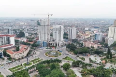 Trung tâm thành phố Thái Nguyên. (Ảnh: Hoàng Nguyên/TTXVN)