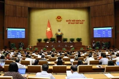 Quốc hội thông qua việc điều chỉnh Chương trình Kỳ họp thứ 7, Quốc hội khóa XV. (Ảnh: Phạm Kiên/TTXVN)