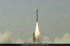 Vụ thử nghiệm diễn ra từ bãi thử tích hợp Chandipur ngoài khơi bờ biển bang Odisha. (Nguồn: NDTV)