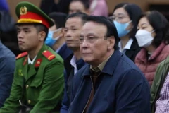 Bị cáo Đỗ Anh Dũng - Chủ tịch Hội đồng quản trị kiêm Tổng Giám đốc Công ty Tân Hoàng Minh. (Ảnh: Phạm Kiên/TTXVN)