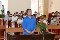 Bị cáo Ngô Phú Cường tại phiên tòa. (Ảnh: Thanh Sang/TTXVN)