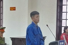 Bị cáo Đào Xuân Tùng bị tuyên án tử hình. (Ảnh: TTXVN phát)