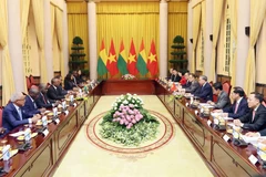 Tổng Bí thư, Chủ tịch nước Tô Lâm hội đàm với Tổng thống Guinea-Bissau Umaro Sissoco Embaló. (Ảnh: Lâm Khánh/TTXVN)