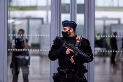 Cảnh sát Bỉ. (Nguồn: AFP/TTXVN)