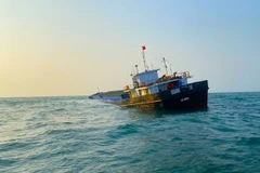 Tàu Giang Anh có khả năng bị chìm. (Nguồn: Báo Quảng Nam)