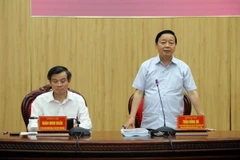 Ông Trần Hồng Hà, Ủy viên Trung ương Đảng, Phó Thủ tướng Chính phủ, Thường trực Tiểu ban Kinh tế-Xã hội phát biểu chỉ đạo Hội nghị. (Ảnh: Hải Yến/TTXVN)