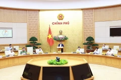 Thủ tướng Phạm Minh Chính chủ trì Phiên họp Chính phủ thường kỳ tháng Năm. (Ảnh: Dương Giang/TTXVN)