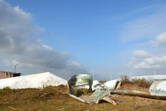 Bước đầu sự cố không gây thiệt hại về người và chưa xác định được thiệt hại về tài sản. (Ảnh: Chanh Đa/TTXVN)