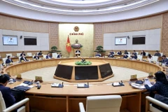 Phiên họp Chính phủ chuyên đề về xây dựng pháp luật tháng 1 năm 2024. (Ảnh: Dương Giang/TTXVN)