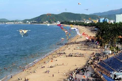 Bãi biển Nha Trang tỉnh Khánh Hòa. (Ảnh minh họa: Thanh Hà/TTXVN)