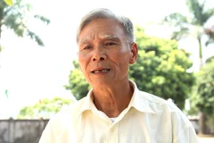 Bác Đào Văn Chung chủ nhiệm Hợp tác xã Mạch Tràng. (Ảnh: Doãn Đức/Vietnam+)