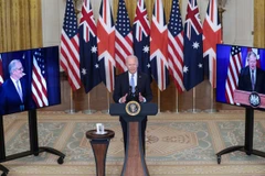 Mỹ, Anh và Australia đã thiết lập mối quan hệ đối tác an ninh ba bên. (Nguồn: EPA)