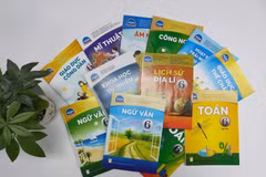 Bộ sách "Chân trời sáng tạo" lớp 6 của NXB Giáo dục Việt Nam. (Ảnh: TTXVN phát)