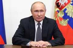 Tổng thống Vladimir Putin phát biểu tại Moskva, Nga. (Ảnh: AFP/TTXVN)