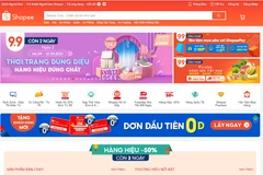 Ứng dụng mua sắm trực tuyến Shopee tại Việt Nam. (Ảnh chụp màn hình)