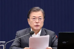 Tổng thống Hàn Quốc Moon Jae-in. (Ảnh: Yonhap/TTXVN)