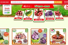 "Phiên chợ nông sản Việt trực tuyến" lên sàn thương mại điện tử Sendo. (Ảnh chụp màn hình)