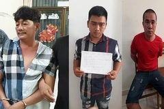 Các đối tượng trong vụ án bị bắt giữ. (Nguồn: laodong.vn)