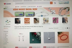 Trang bán hàng trực tuyến Lazada. (Ảnh chụp màn hình)