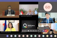 Ảnh chụp màn hình cuộc họp lần thứ 395 của ACPR. (Ảnh: TTXVN phát)