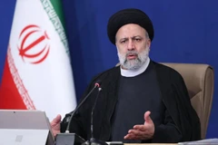 Tổng thống Iran Ebrahim Raisi phát biểu tại thủ đô Tehran ngày 26/8/2021. (Ảnh: AFP/TTXVN)