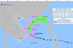 Hình ảnh và đường đi của cơn bão số 9. (Nguồn: nchmf.gov.vn)