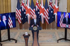 Mỹ, Anh và Australia đã thiết lập mối quan hệ đối tác an ninh ba bên. (Nguồn: EPA)