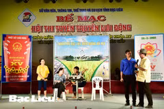 Một tiết mục tham gia Hội thi tuyên truyền lưu động chào mừng bầu cử đại biểu Quốc hội khóa XV và đại biểu HĐND các cấp nhiệm kỳ 2021-2026 tỉnh Bạc Liêu.(Nguồn: baobaolieu.vn)